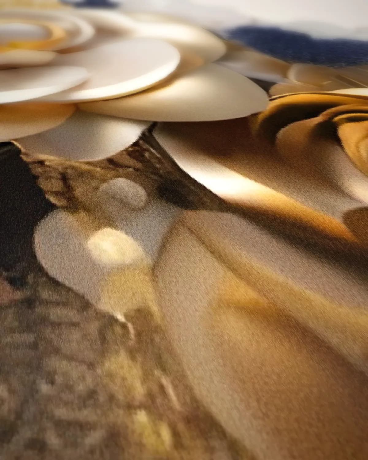 Gouden Sereniteit op geweven fluweel, uitsnede 2 van 3