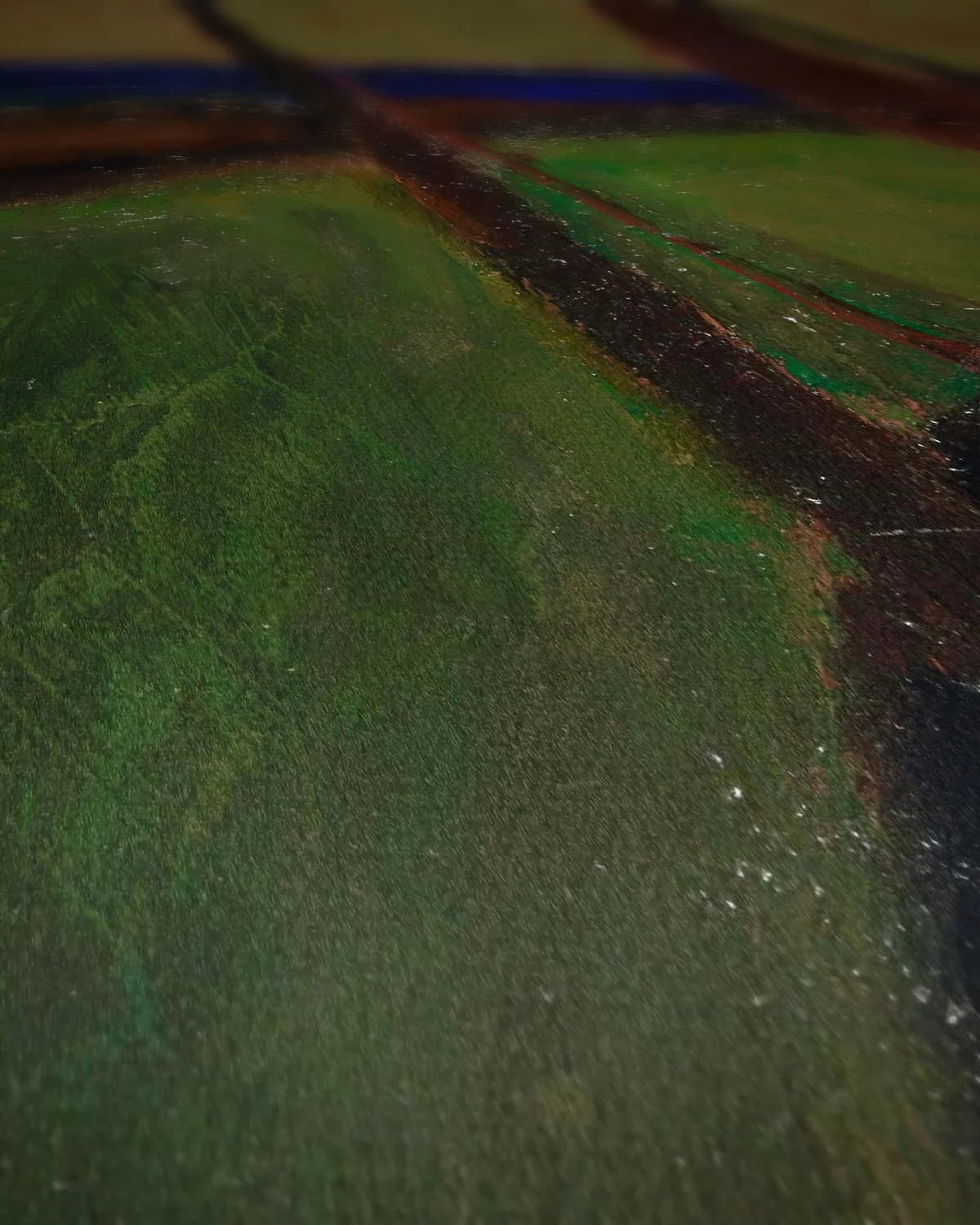 Havengezicht op geweven fluweel, uitsnede 2 van 3