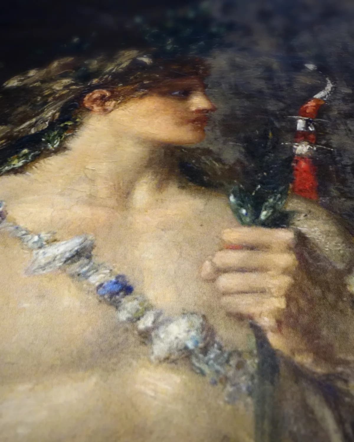 Hercules en de Lernaeïsche hydra op geweven fluweel, uitsnede 3 van 3