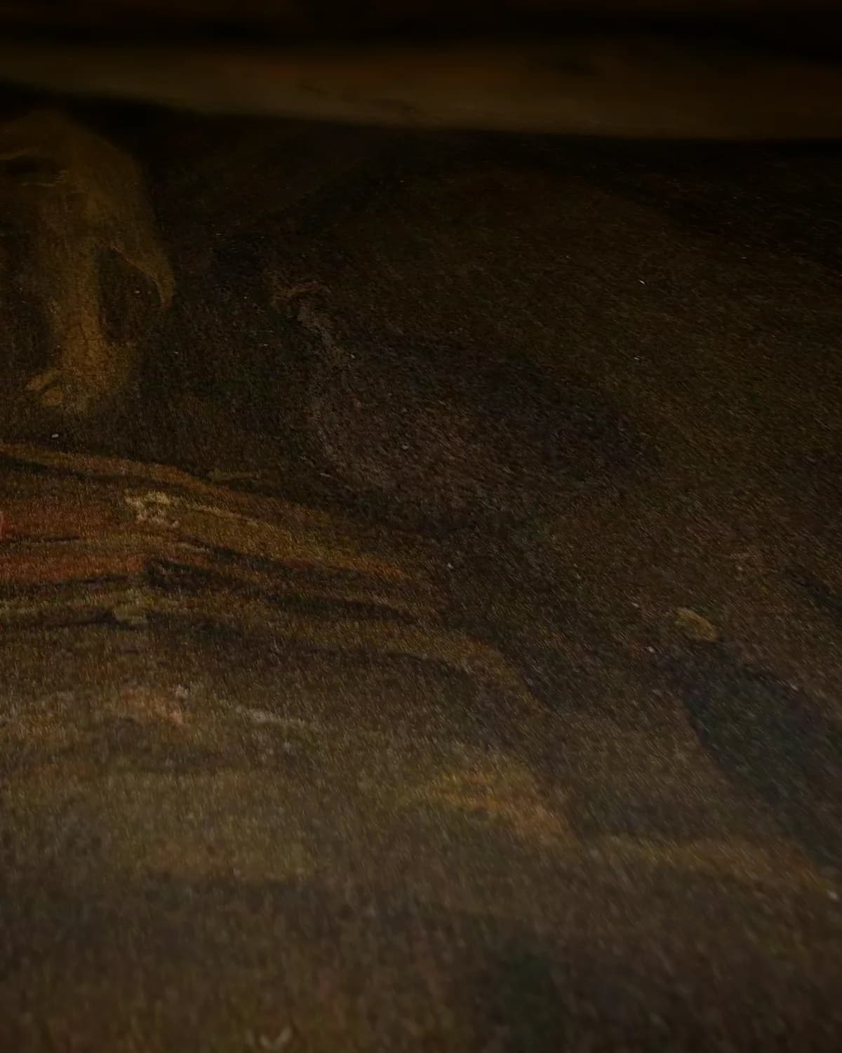 Het atelier van de schilder op geweven fluweel, uitsnede 2 van 3