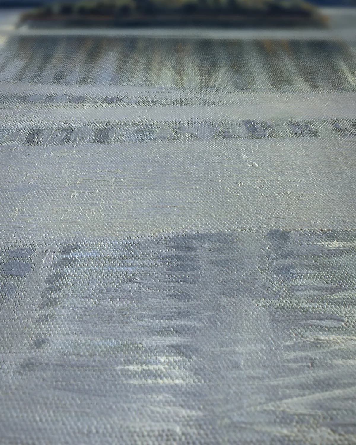 Het meer Keitele (1905) op geweven fluweel, uitsnede 3 van 3