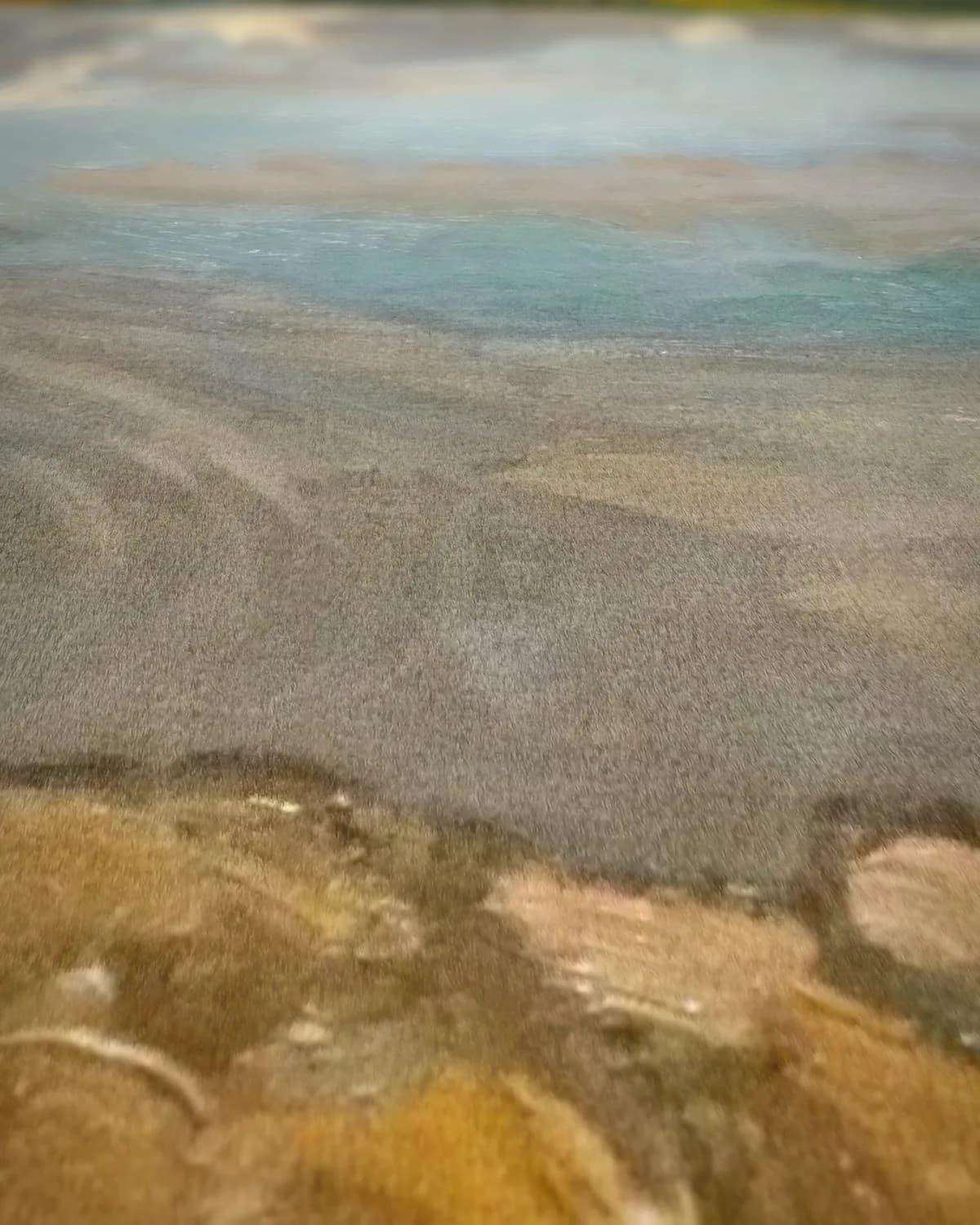 Het meer van Ruovesi op geweven fluweel, uitsnede 1 van 3