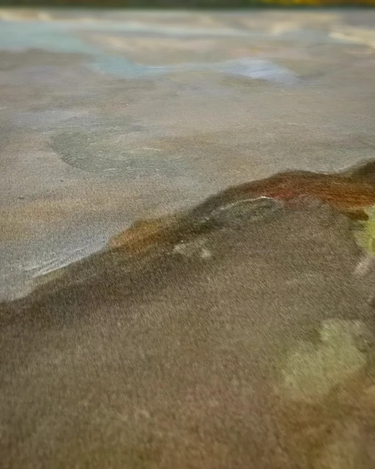 Het meer van Ruovesi op geweven fluweel, uitsnede 2 van 3