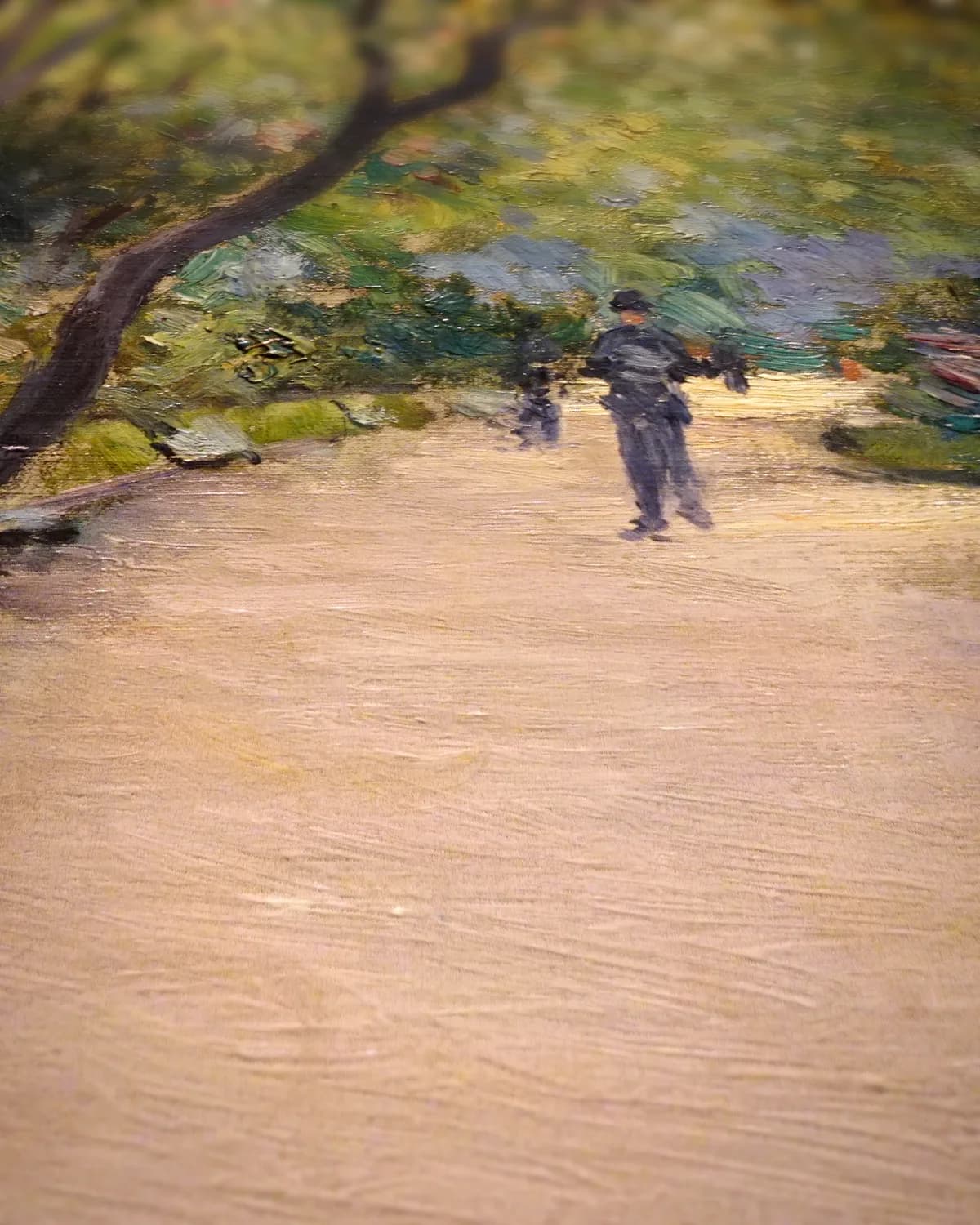 Het Parc Monceau op geweven fluweel, uitsnede 3 van 3