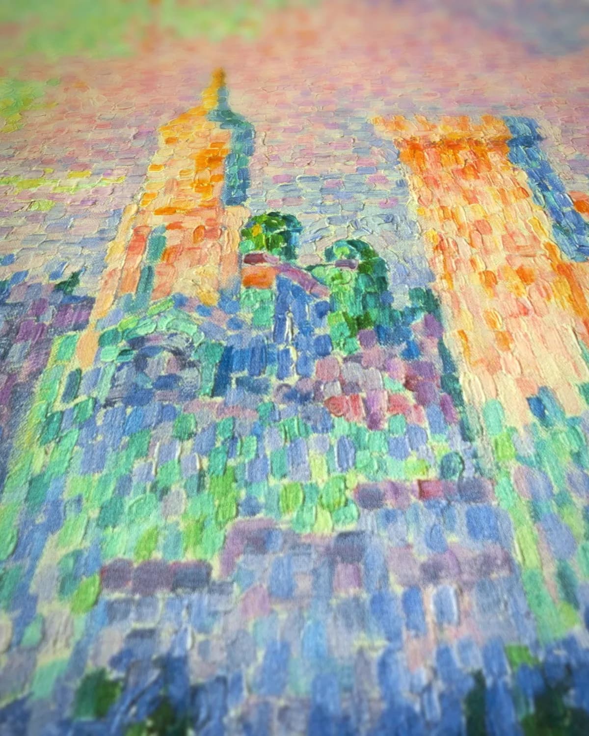 Het pauselijk paleis, Avignon (1900) op geweven fluweel, uitsnede 3 van 3