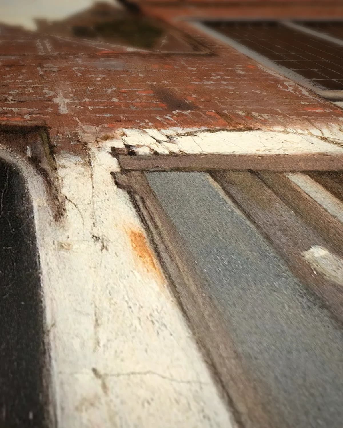 Het straatje op geweven fluweel, uitsnede 2 van 3