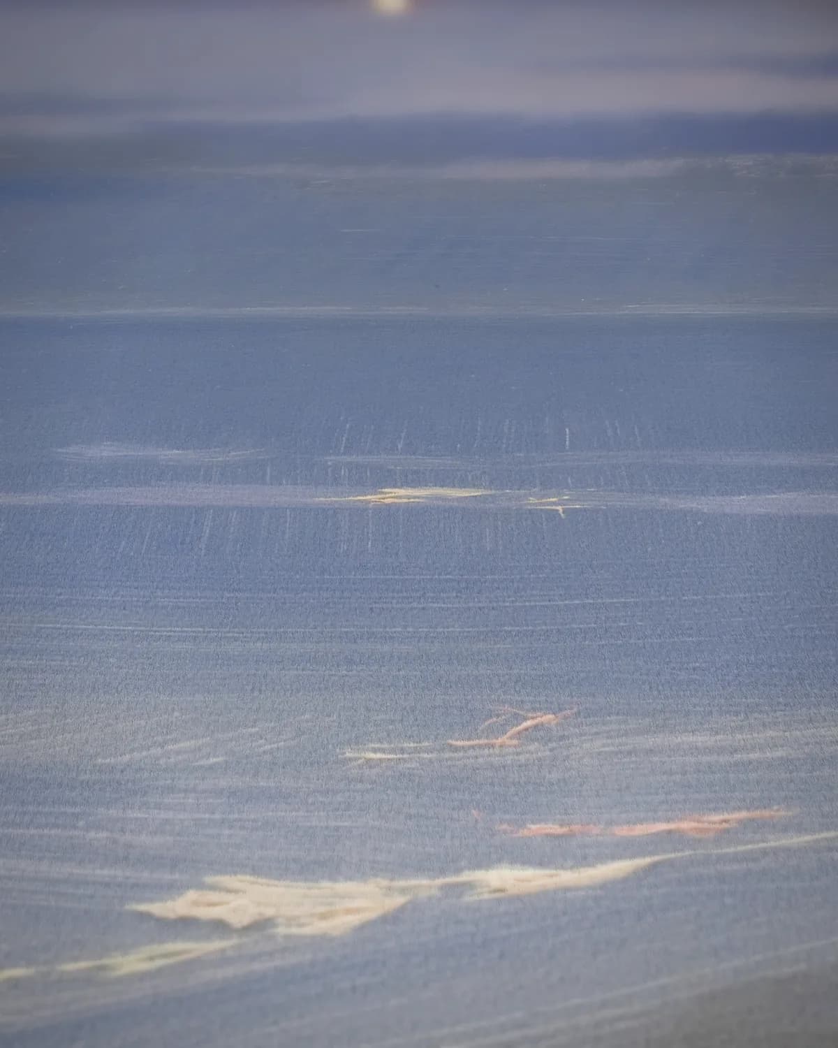 Het strand van Skagen in maanlicht op geweven fluweel, uitsnede 3 van 3
