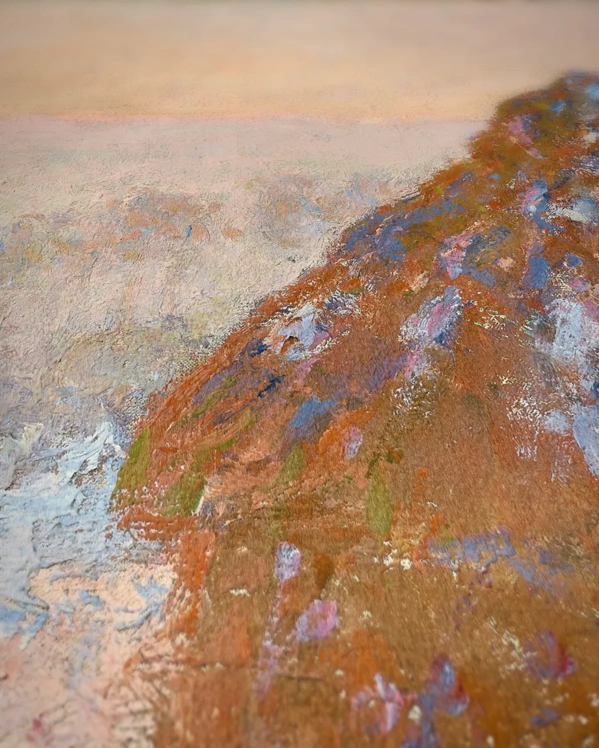 Hooiberg: ochtendsneeuw op geweven fluweel, uitsnede 1 van 3