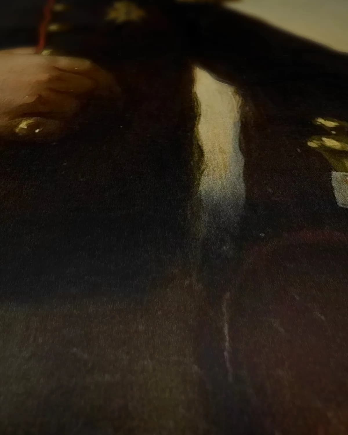 Huibert Gerard baron Nahuys van Burgst op geweven fluweel, uitsnede 1 van 3