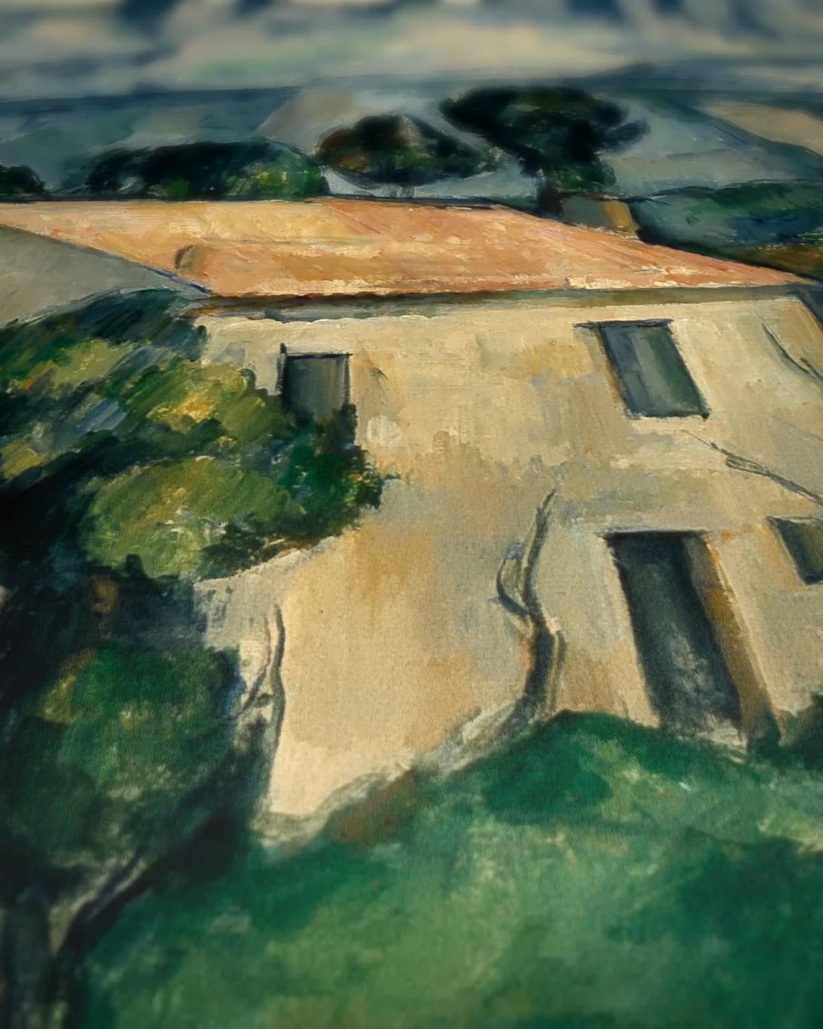 Huis in de Provence op geweven fluweel, uitsnede 3 van 3