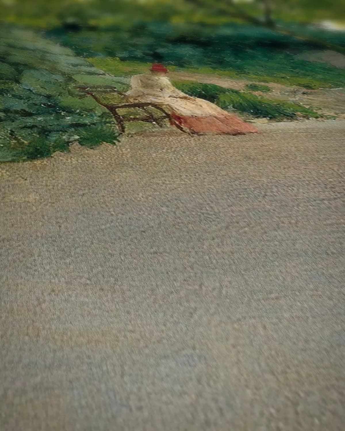In het park op geweven fluweel, uitsnede 2 van 3