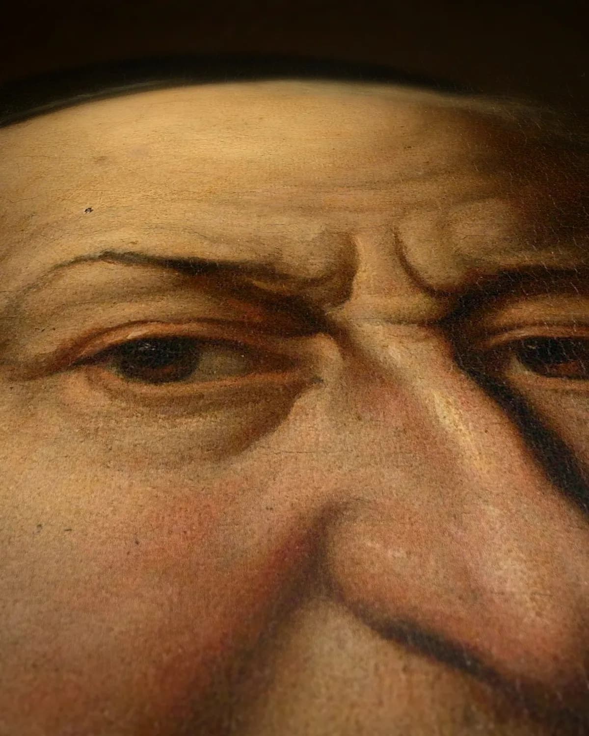 Joost van den Vondel (1587-1679), dichter op geweven fluweel, uitsnede 3 van 3