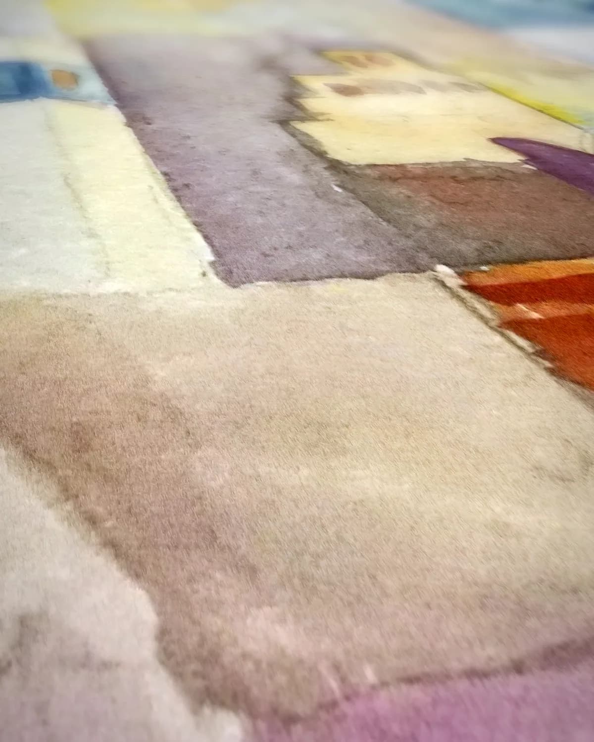 Kairouan III (1914, Tunis-reeks) op geweven fluweel, uitsnede 2 van 3