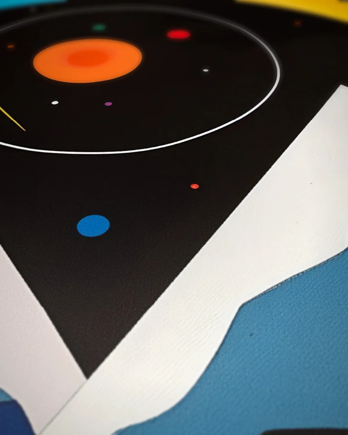 Kosmische Kleuren op geweven fluweel, uitsnede 3 van 3