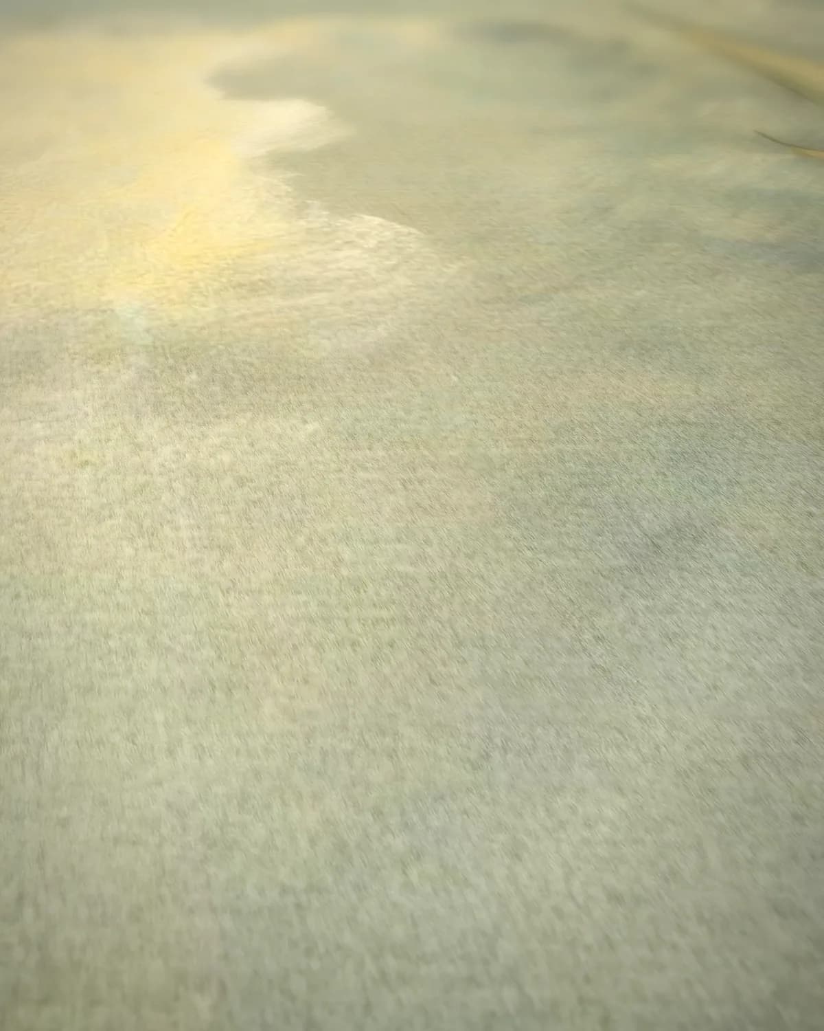 Kustlandschap met schepen en vee op geweven fluweel, uitsnede 2 van 3