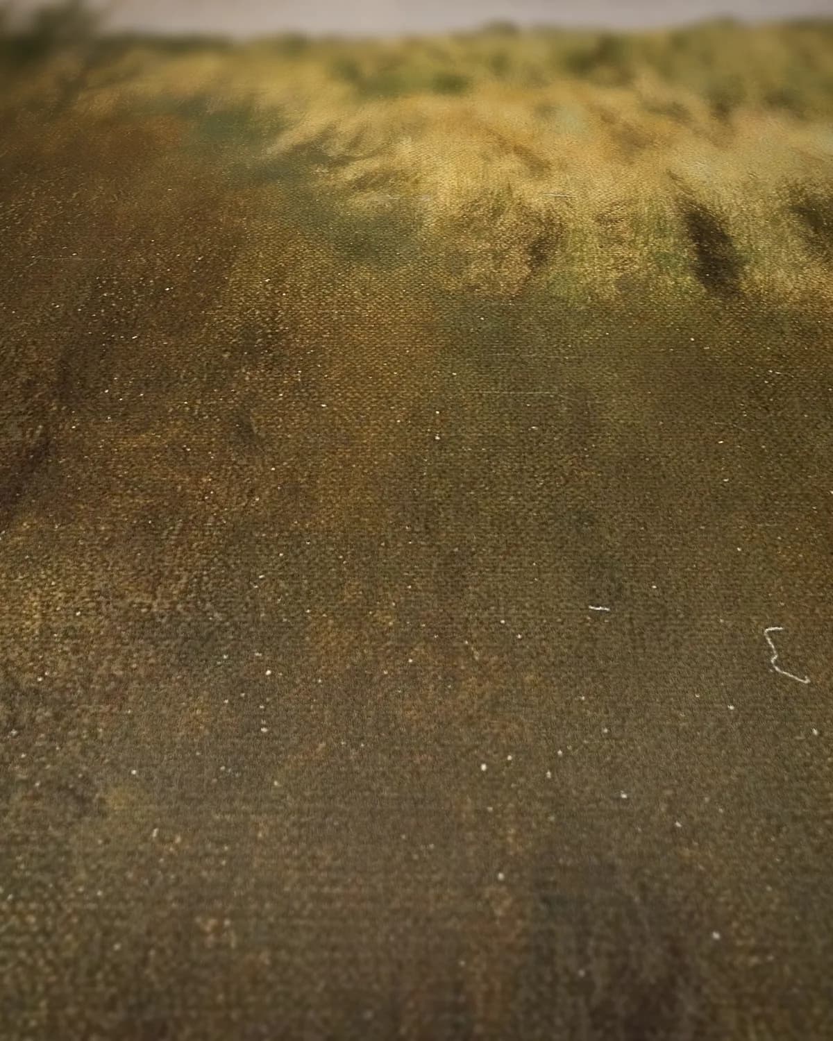 Landschap bij Fosset op geweven fluweel, uitsnede 3 van 3