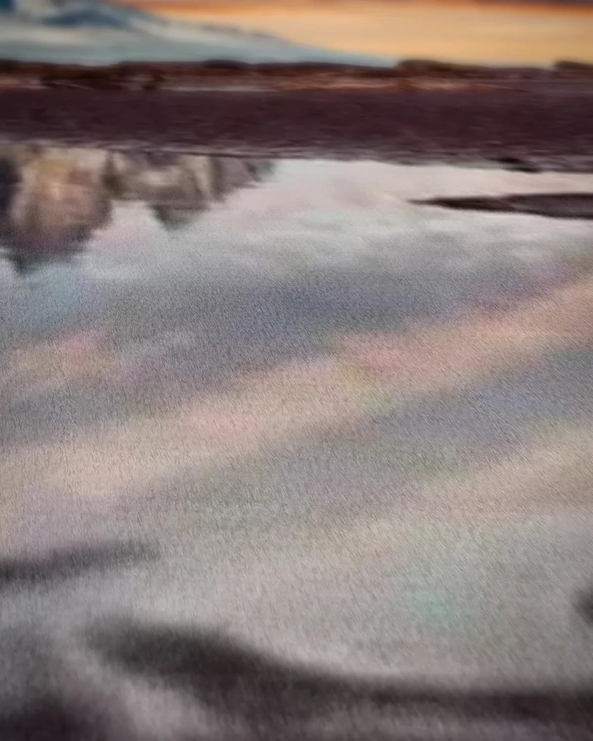 Landschap in IJsland op geweven fluweel, uitsnede 2 van 3