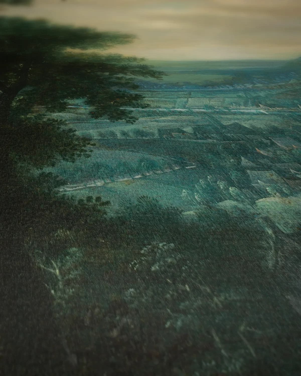 Landschap met Venus en Adonis op geweven fluweel, uitsnede 2 van 3