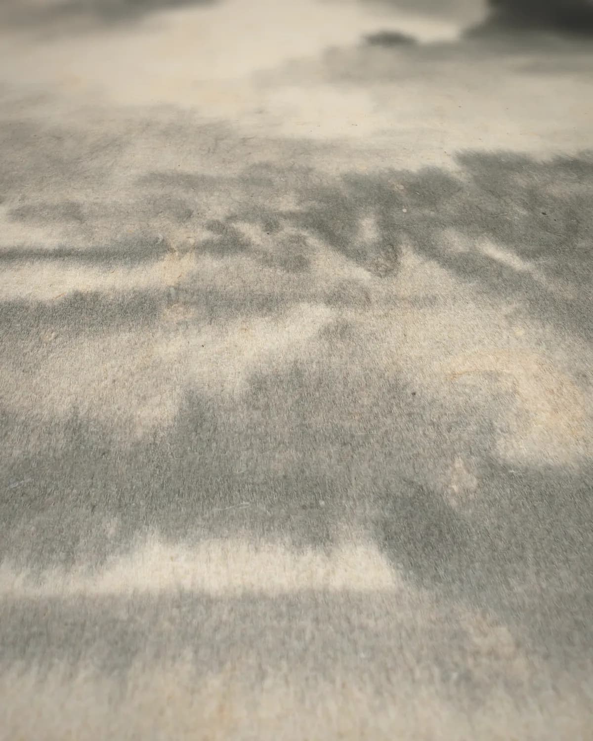 Landschap naar Mi Fei op geweven fluweel, uitsnede 1 van 3