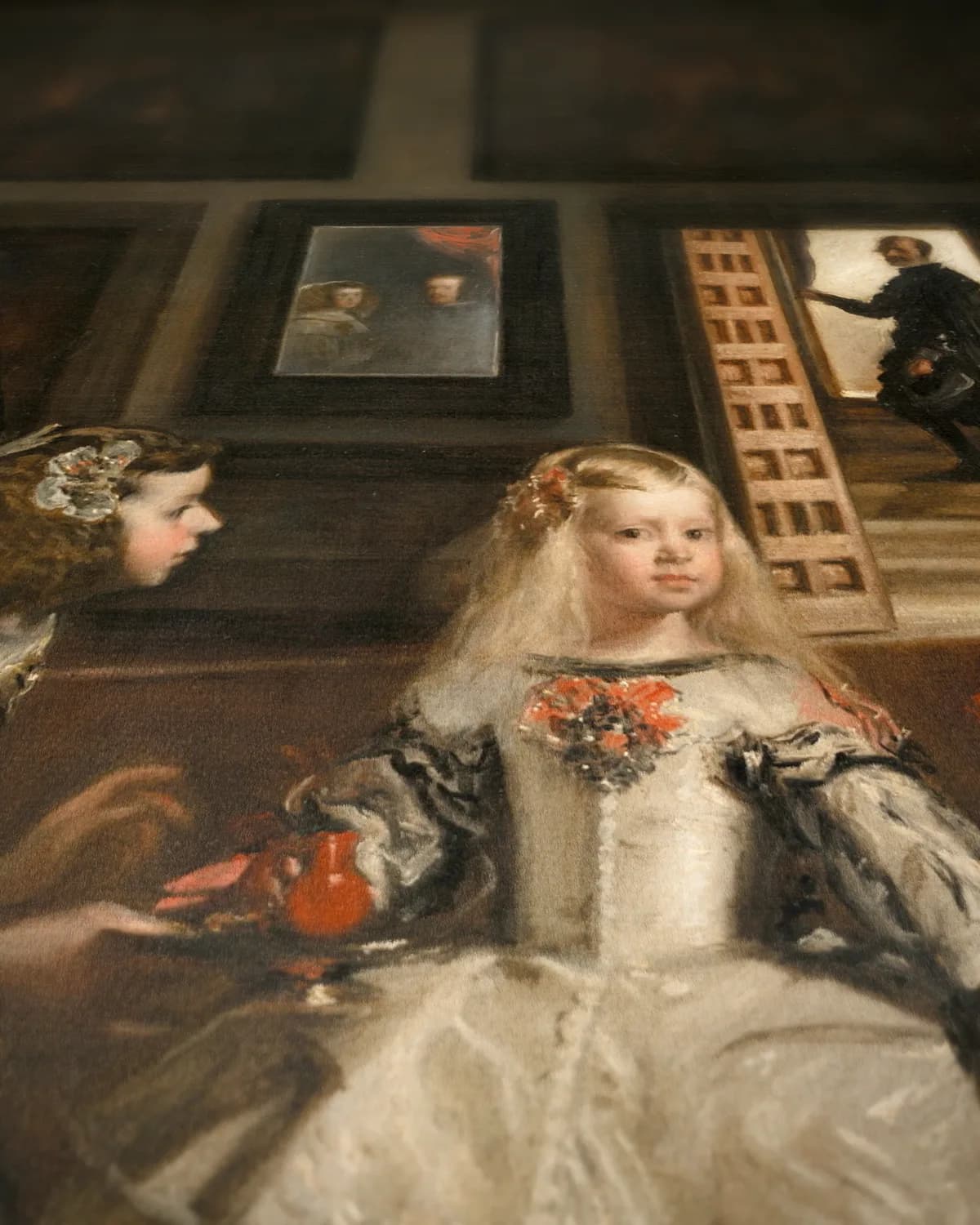 Las Meninas op geweven fluweel, uitsnede 3 van 3