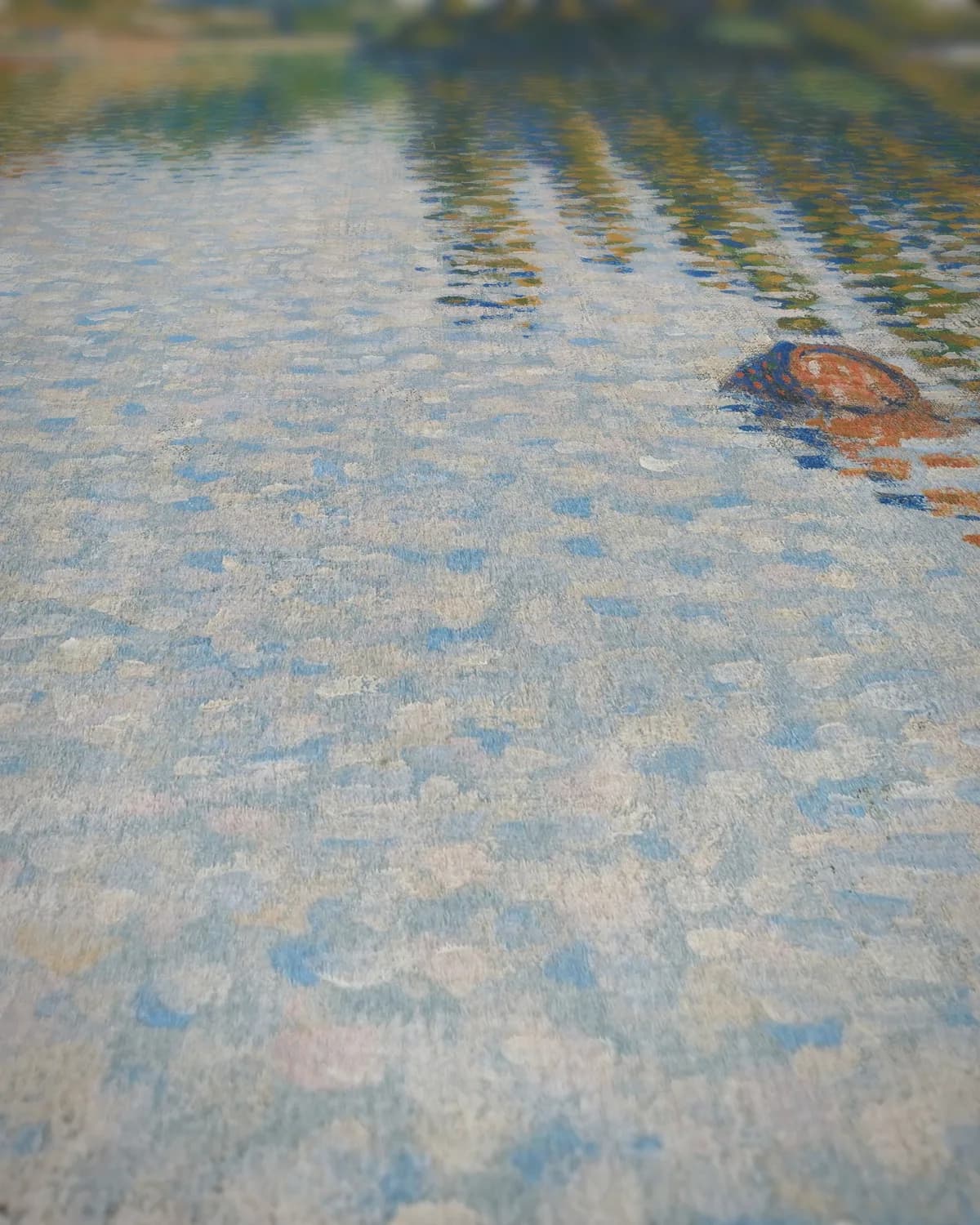 Les Andelys, de oever op geweven fluweel, uitsnede 1 van 3