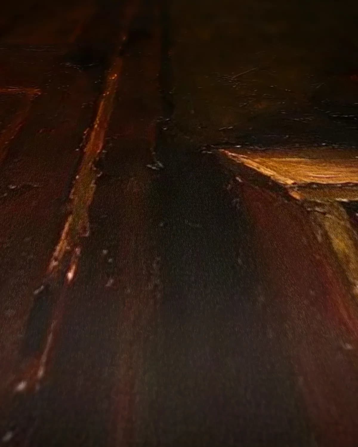 Licht onder een deur op geweven fluweel, uitsnede 1 van 3
