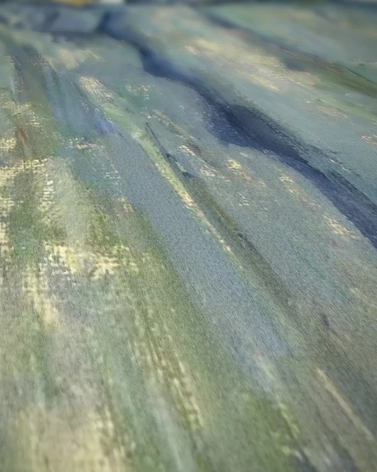 Madame Cézanne in het blauw op geweven fluweel, uitsnede 2 van 3