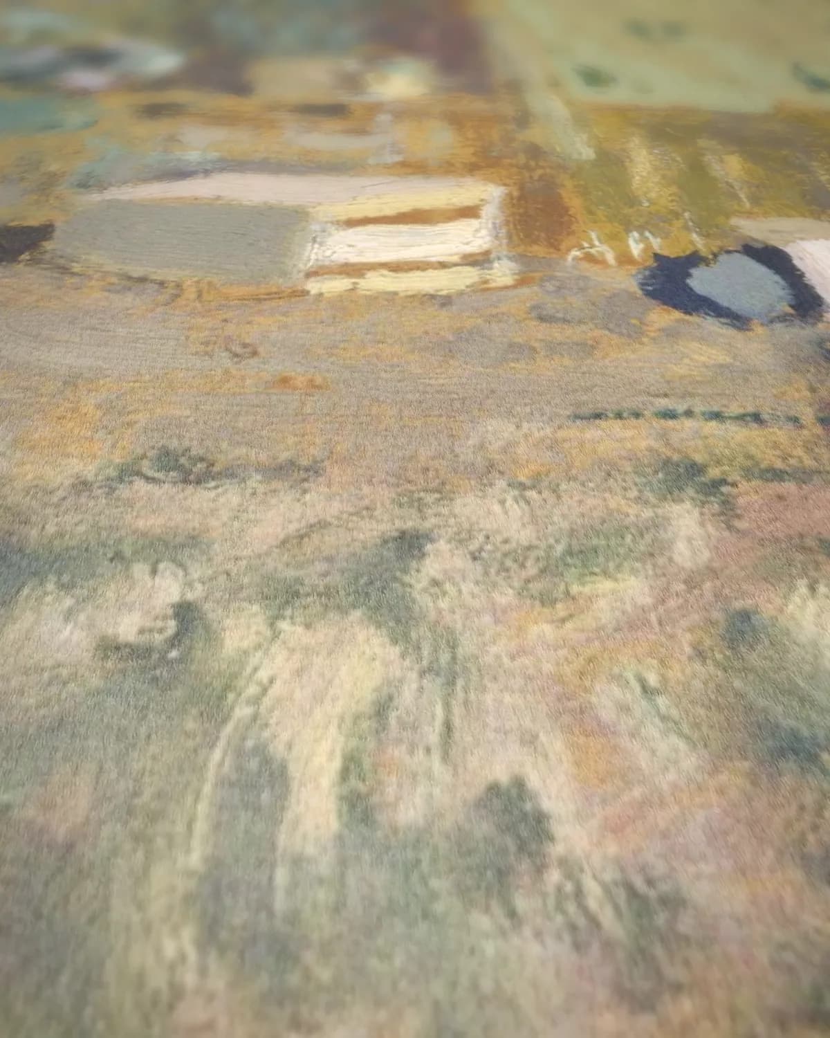 Madame Vuillard naait op geweven fluweel, uitsnede 1 van 3