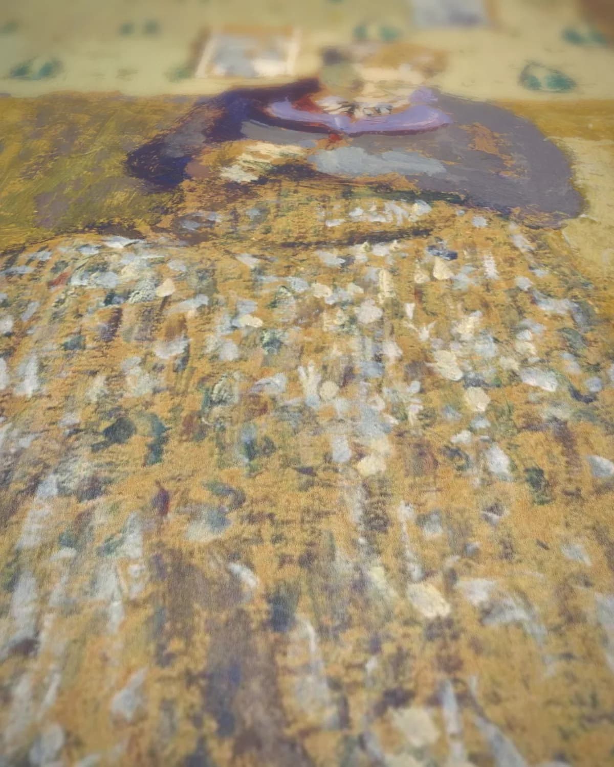 Madame Vuillard naait op geweven fluweel, uitsnede 3 van 3