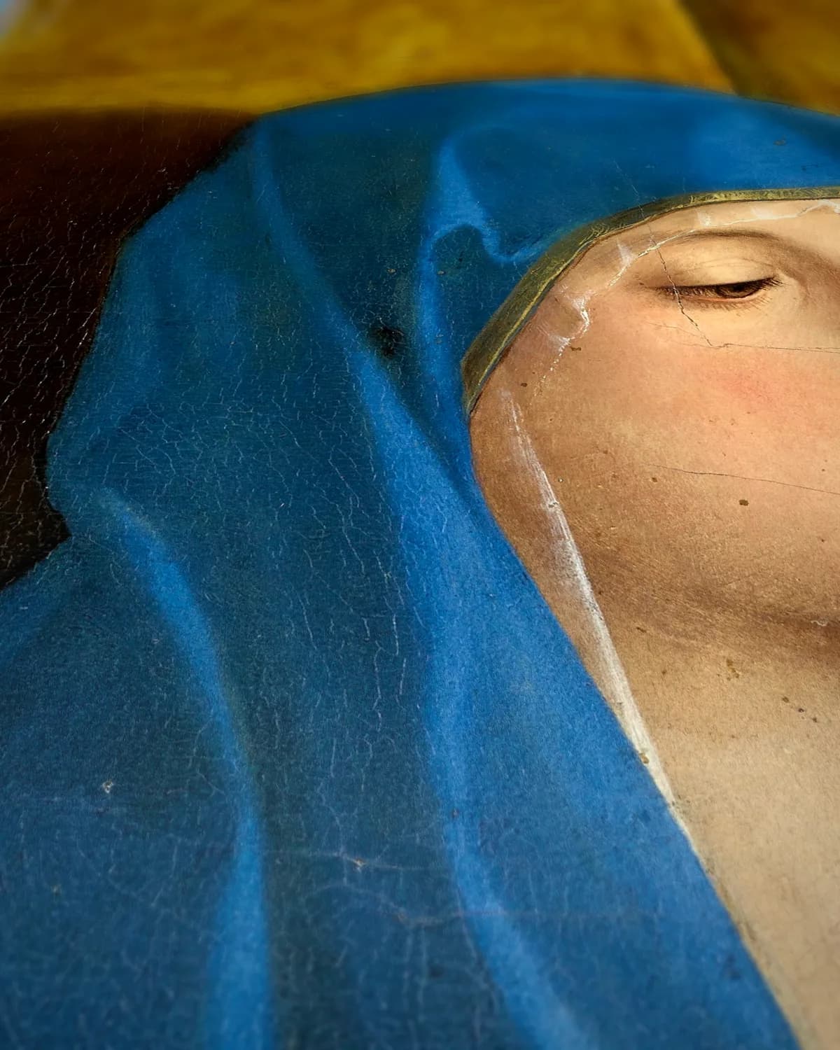 Madonna van Alzano op geweven fluweel, uitsnede 3 van 3