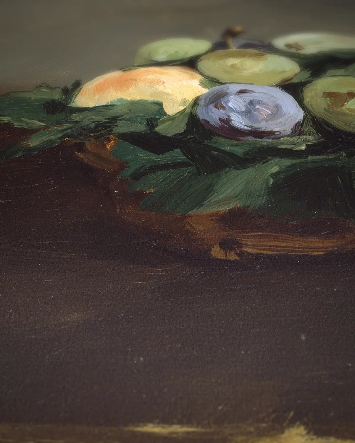 Mand met fruit op geweven fluweel, uitsnede 3 van 3