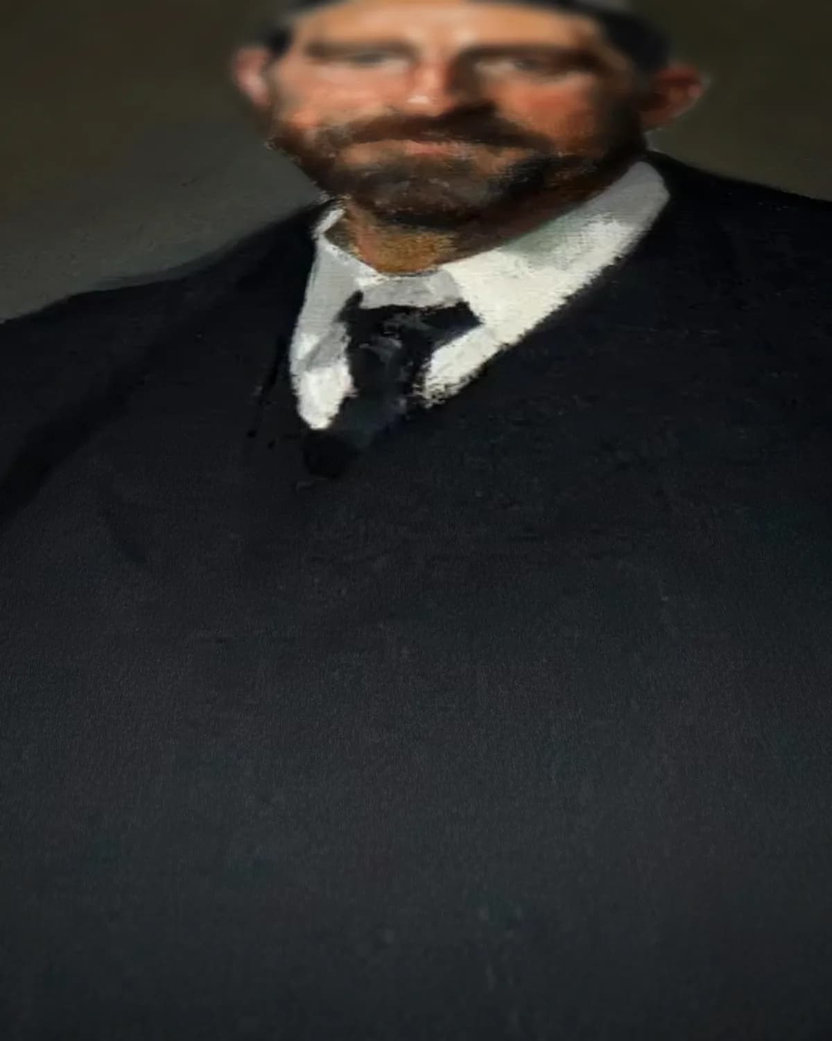 Manuel Bartolomé Cossío op geweven fluweel, uitsnede 3 van 3
