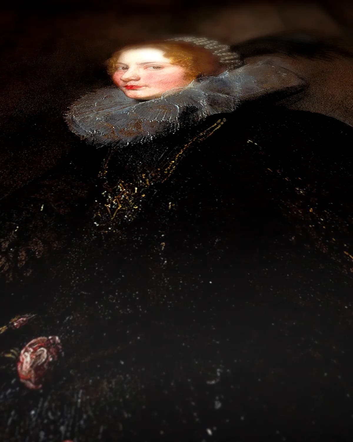 Marchesa Geronima Spinola op geweven fluweel, uitsnede 3 van 3