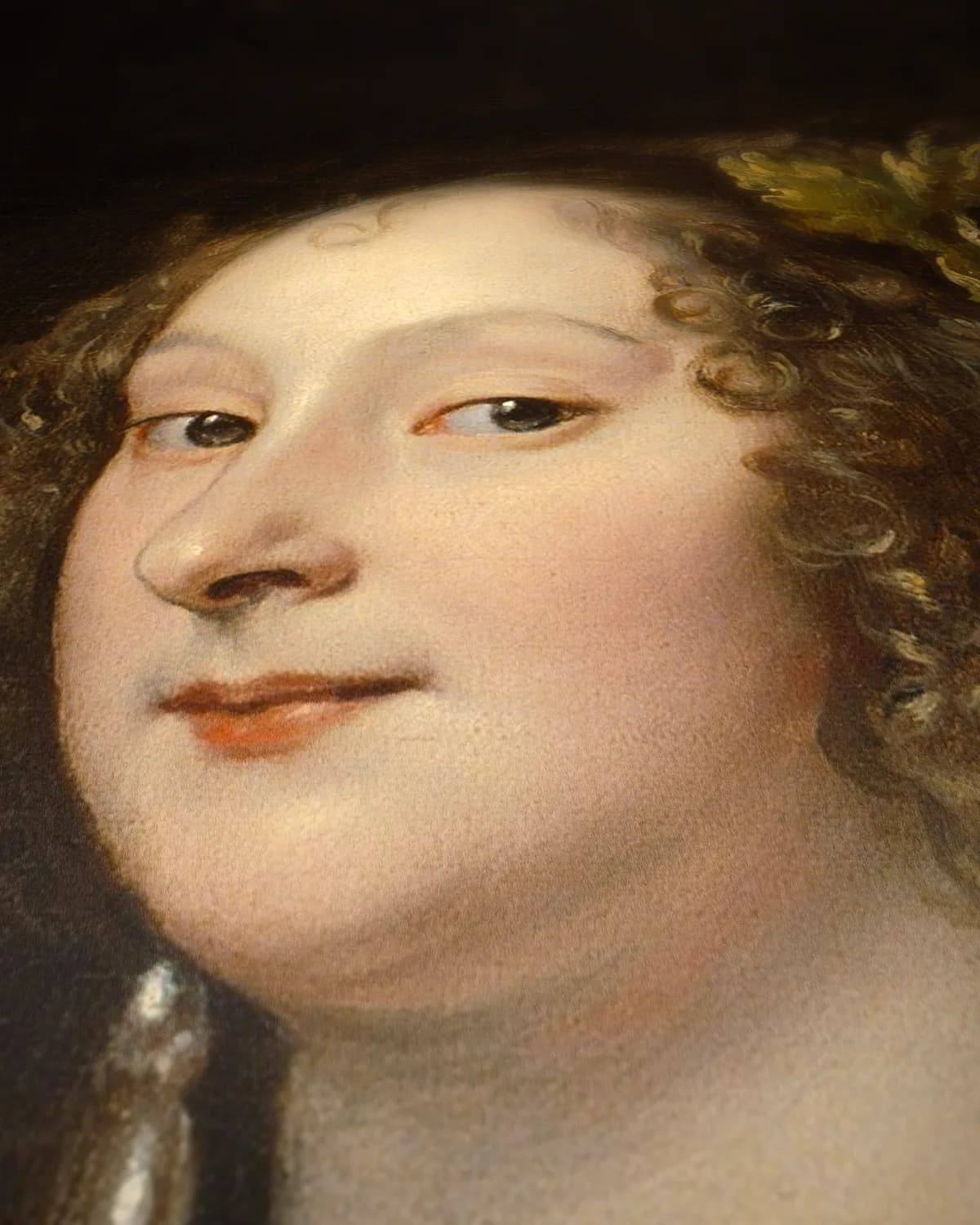 Mary Ruthven, Lady van Dyck op geweven fluweel, uitsnede 3 van 3