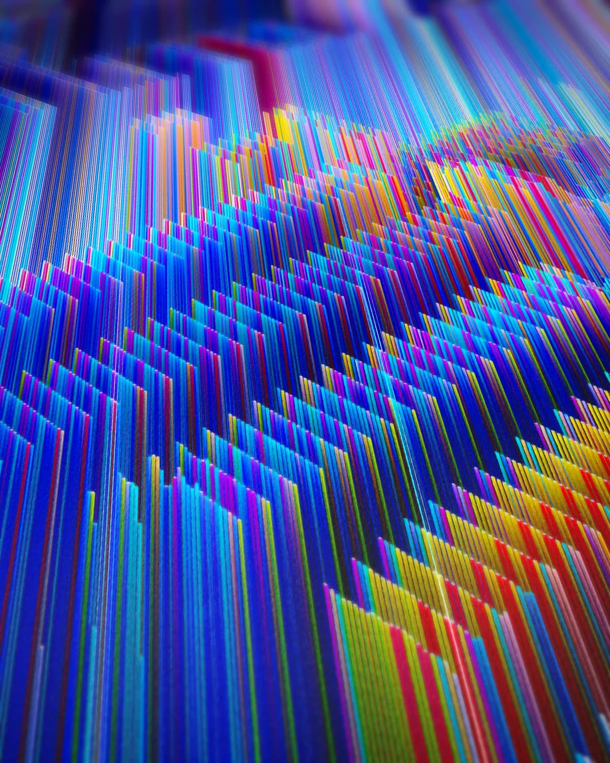 Matrix stad op geweven fluweel, uitsnede 3 van 3