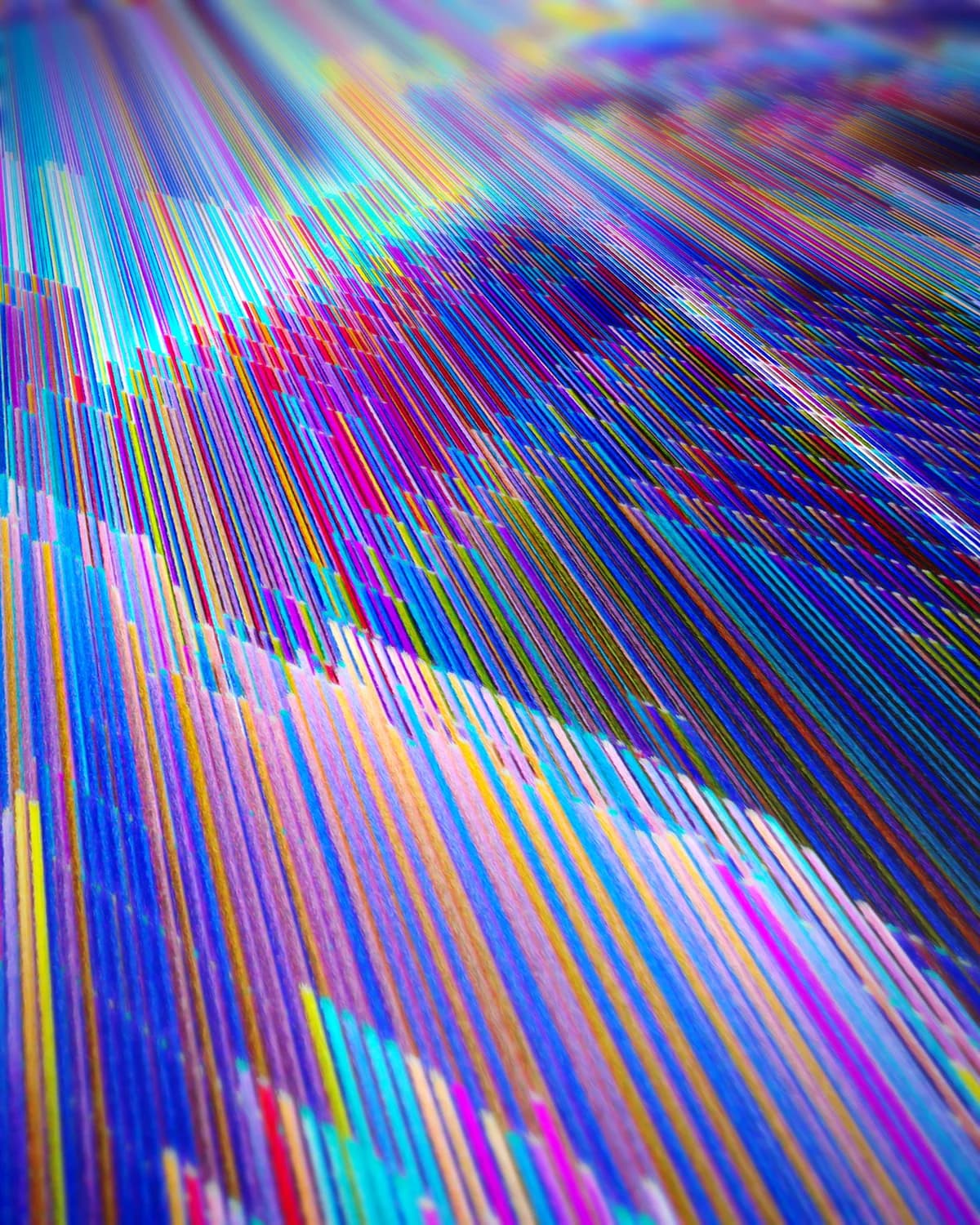 Matrix stad op geweven fluweel, uitsnede 2 van 3