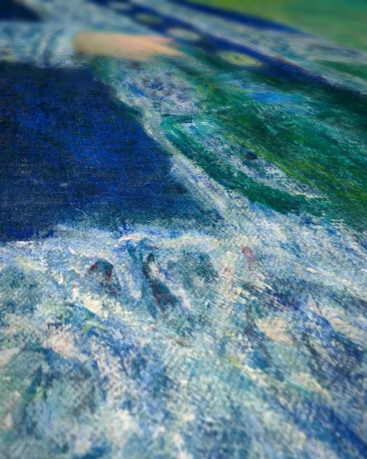Meisje met gieter op geweven fluweel, uitsnede 2 van 3