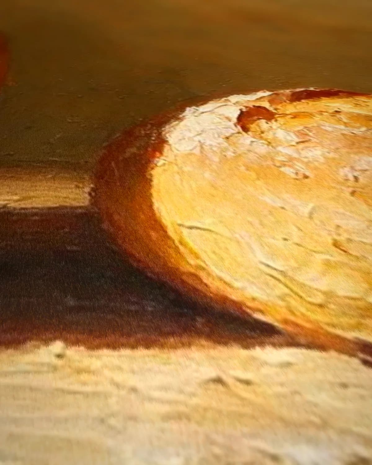 Melkkan en brood op geweven fluweel, uitsnede 2 van 3