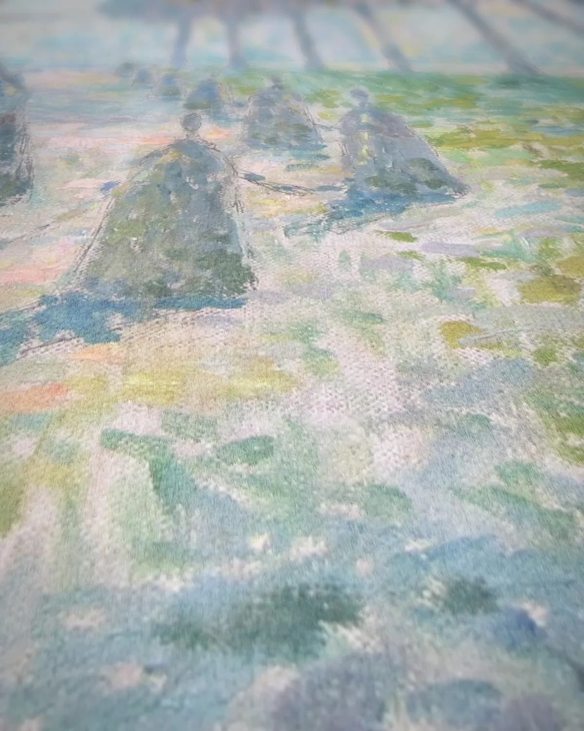 Mist in de Midi op geweven fluweel, uitsnede 1 van 3
