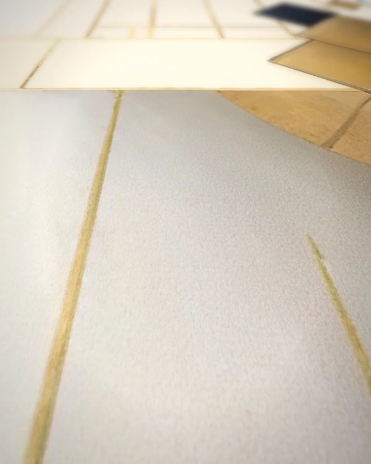 Mondriaanse Schoonheid op geweven fluweel, uitsnede 1 van 3