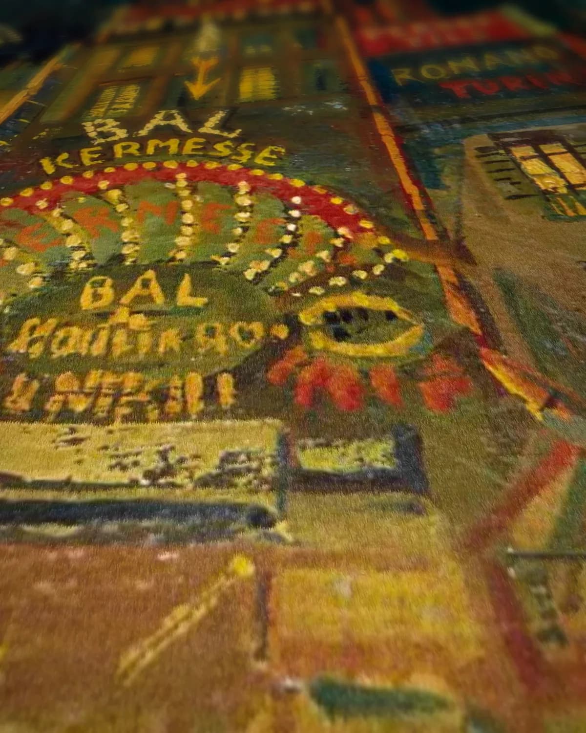 Moulin Rouge, Parijs op geweven fluweel, uitsnede 1 van 3