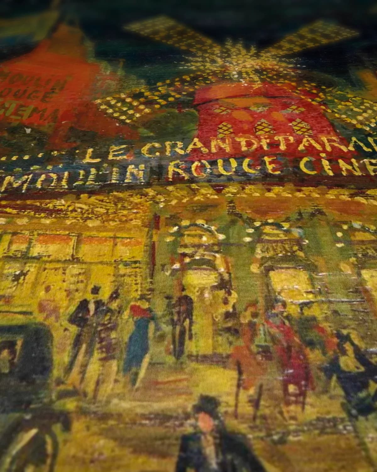 Moulin Rouge, Parijs op geweven fluweel, uitsnede 3 van 3