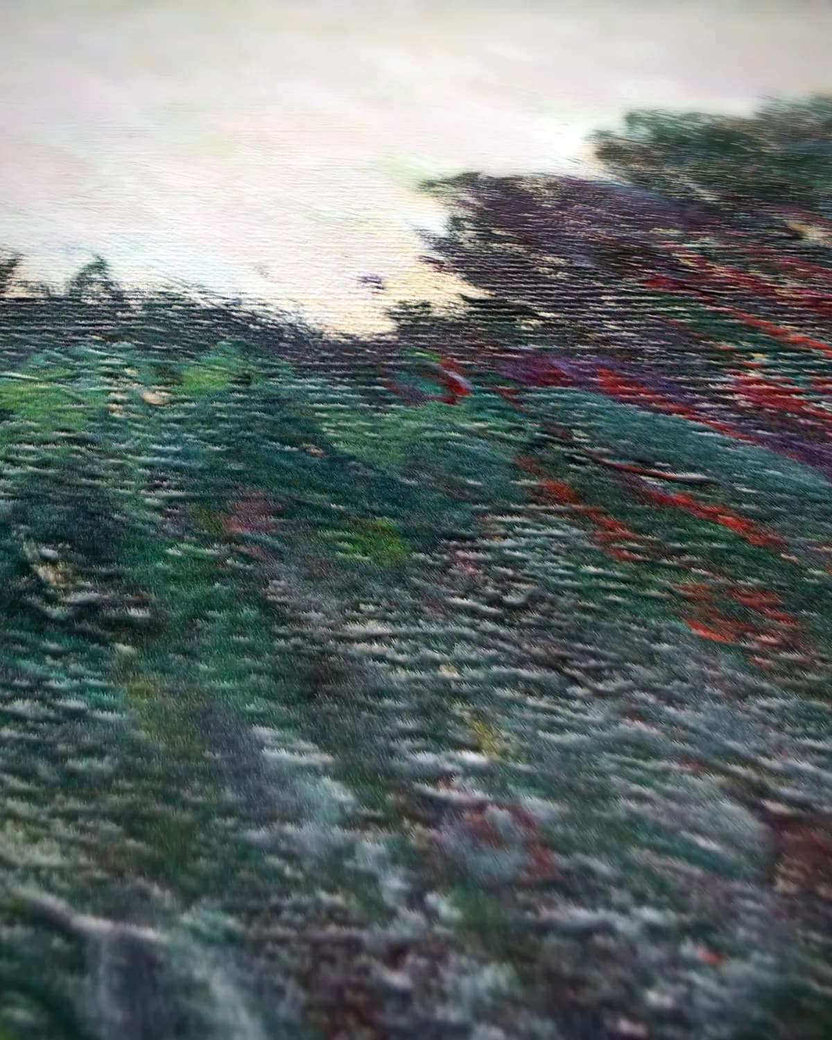 Onder de pijnbomen op geweven fluweel, uitsnede 2 van 3