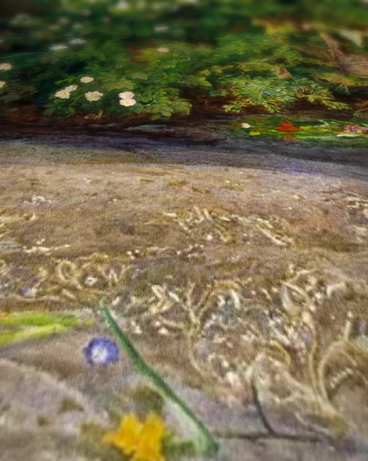 Ophelia op geweven fluweel, uitsnede 1 van 3