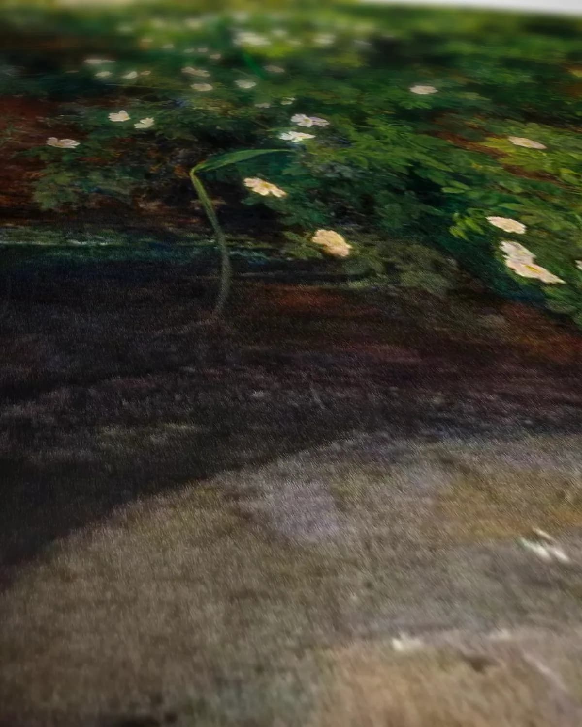Ophelia op geweven fluweel, uitsnede 2 van 3