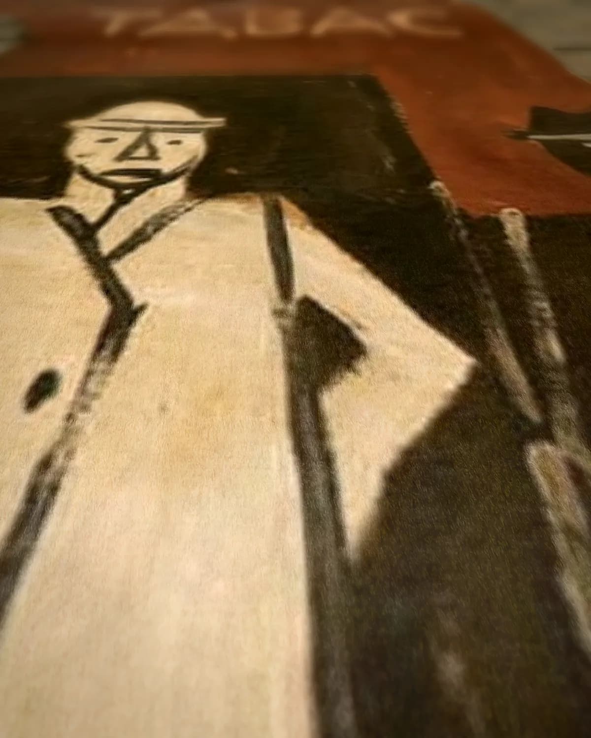 Pintura (1928) op geweven fluweel, uitsnede 1 van 3