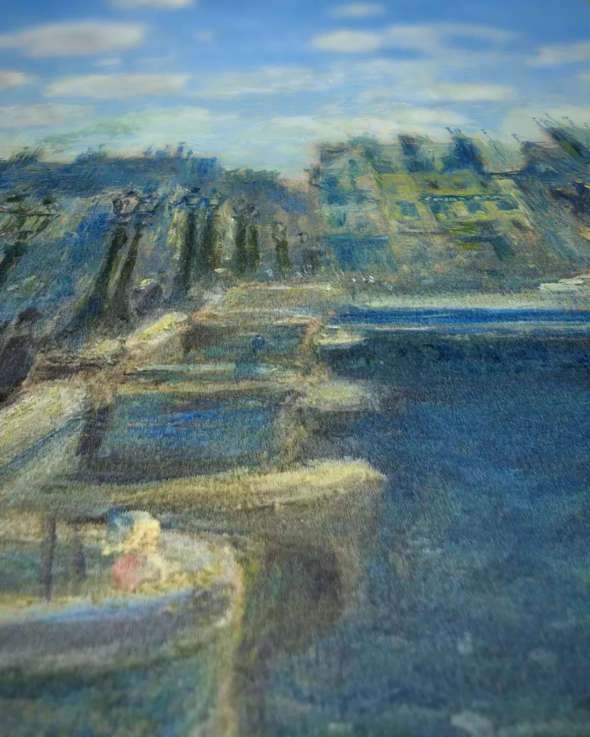 De Pont Neuf, Parijs op geweven fluweel, uitsnede 1 van 3