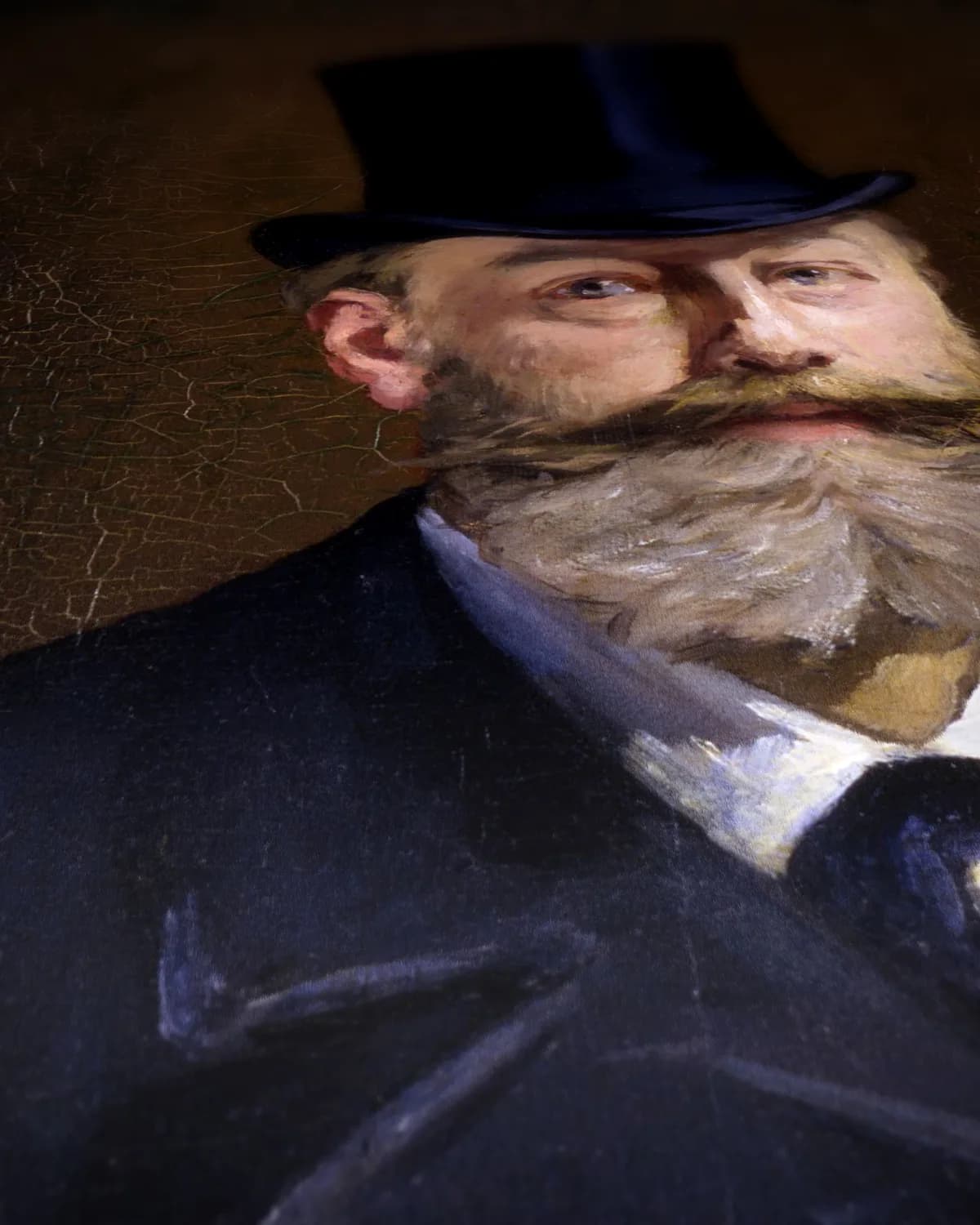 Portret van Antonin Proust op geweven fluweel, uitsnede 3 van 3