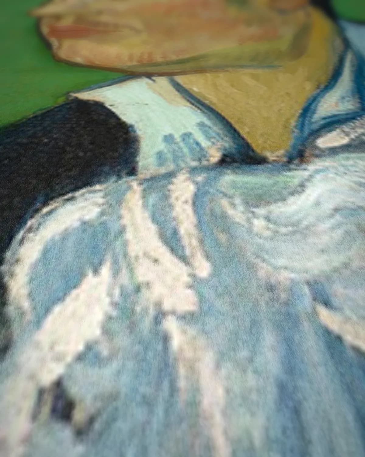 Portret van Armand Roulin op geweven fluweel, uitsnede 1 van 3