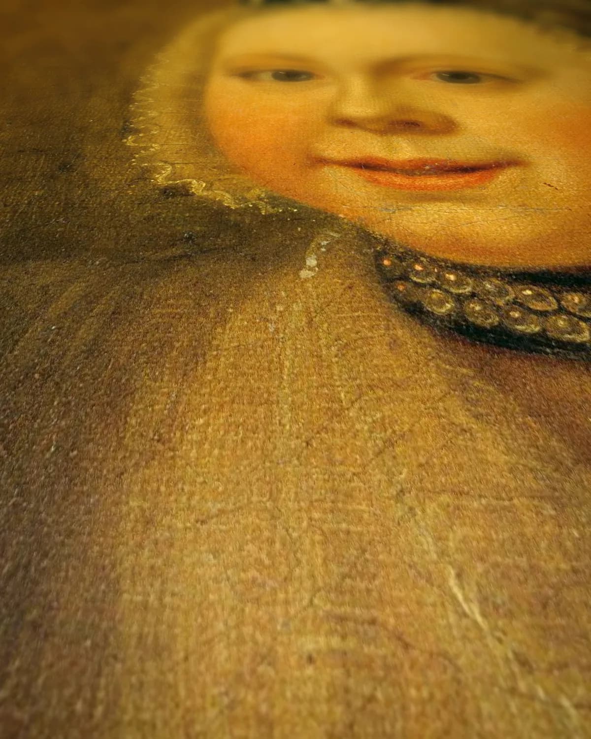 Portret van de kinderen van Barend Goudriaan op geweven fluweel, uitsnede 1 van 3
